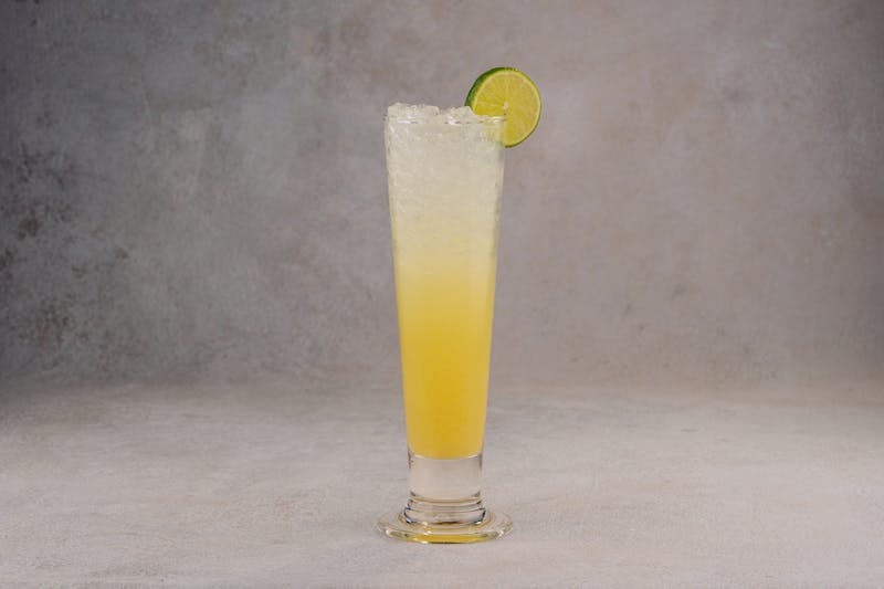 Fresh lemonade in a tall glass